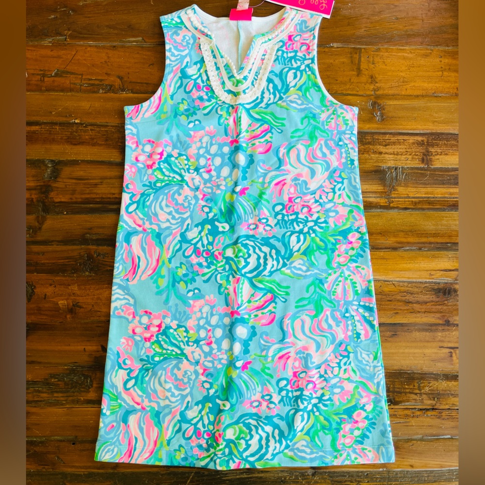 Lilly Pulitzer Mini Harper Shift Blue Ibiza Aqua La Vista Dress